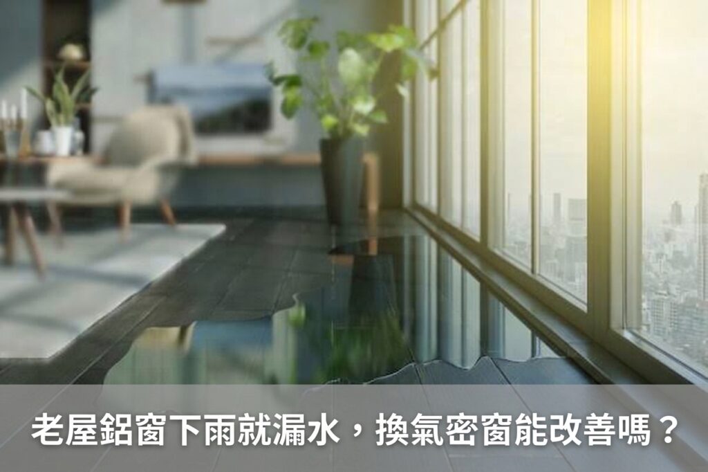 老屋鋁窗下雨就漏水，換氣密窗能改善嗎？